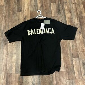 Balenciaga Black Men's T-Shirt